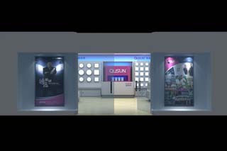 玻璃櫥窗風格店面展示一