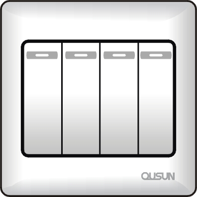 四位單極大蹺板開關