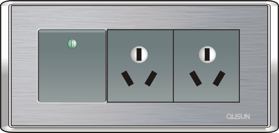 一位單極/二位三極萬能插座