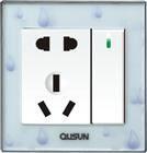 一位單極小按鈕二三極插座