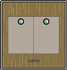 二位單極大蹺板開關