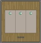 三位單極大蹺板開關