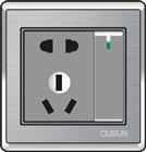 一位單極大蹺板二三極插座