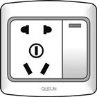 一位單極大蹺板二三極插座