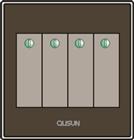 四位單極大蹺板開關